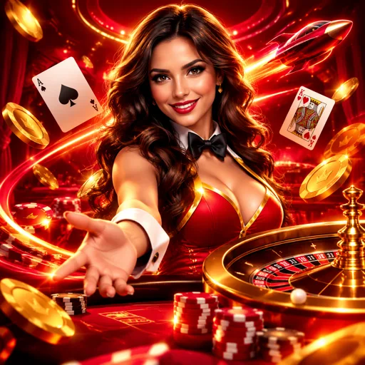 Mesas de cassino ao vivo com dealers reais em estúdio iluminado