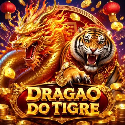 Mesa de Dragon Tiger com duas cartas viradas na frente do dealer