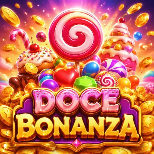 Estúdio do Sweet Bonanza CandyLand com roda de doces e apresentadora